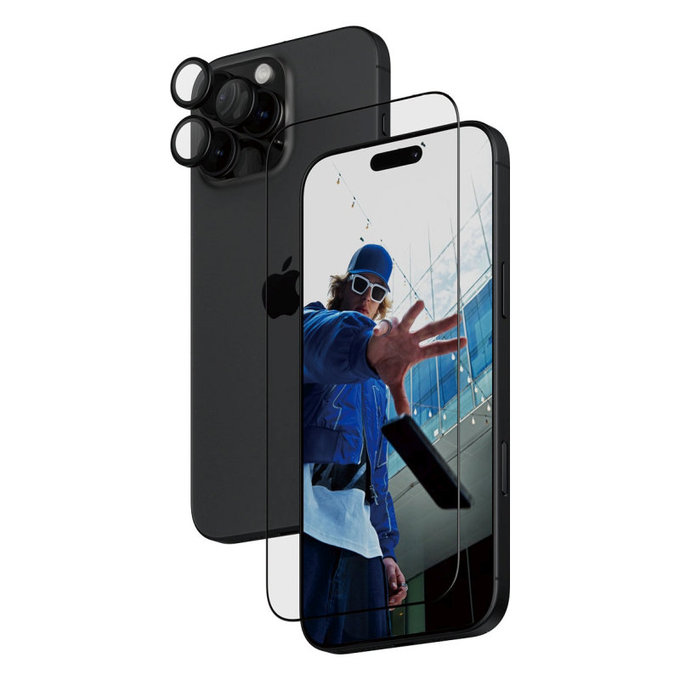 Bundle Hoops + Tvrzené sklo UWF pro iPhone 16 Pro Max, PanzerGlass
