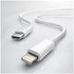 FixPremium - Kabel Lightning/USB-C, 1.5m, bílá
