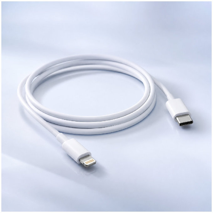 FixPremium - Kabel Lightning/USB-C, 1.5m, bílá