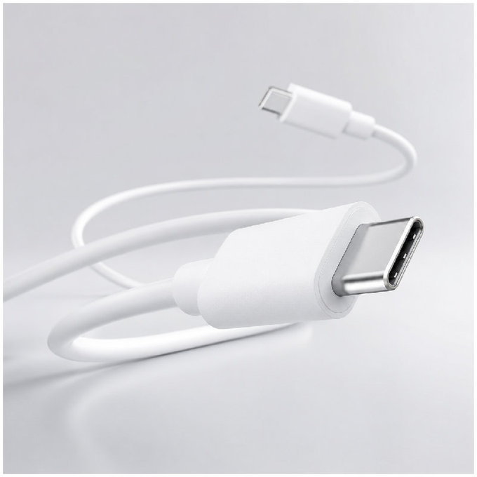 FixPremium - Kabel USB-C/USB-C, 1.5m, bílá