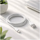 FixPremium - Kabel Lightning/USB, 1.5m, bílá