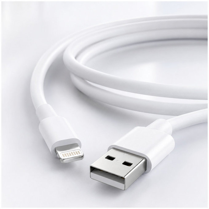FixPremium - Kabel Lightning/USB, 1.5m, bílá