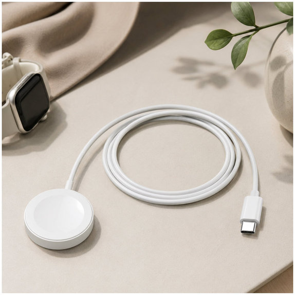 FixPremium - Kabel Watch/USB-C, 1.5m, bílá