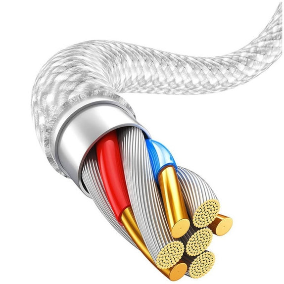 Baseus - Kabel Lightning/USB, 1.5m, bílá