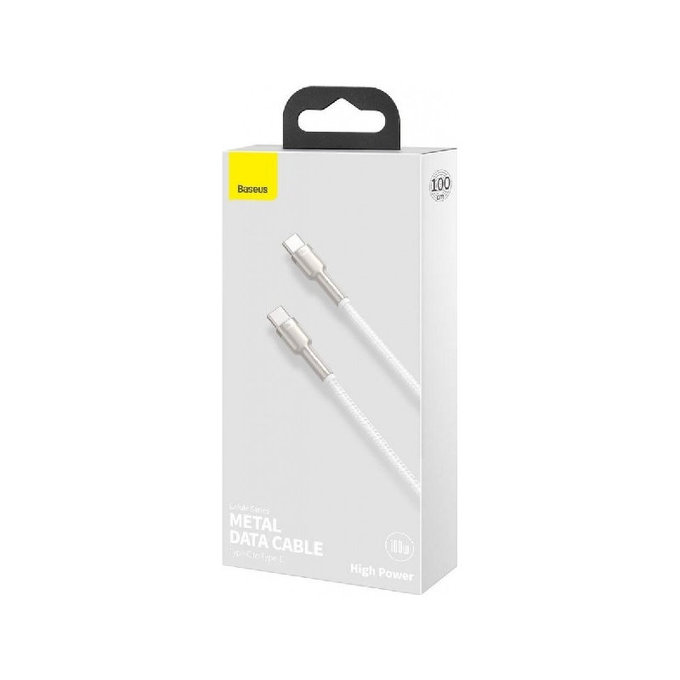 Baseus - Kabel USB-C/USB-C, 1.5m, bílá