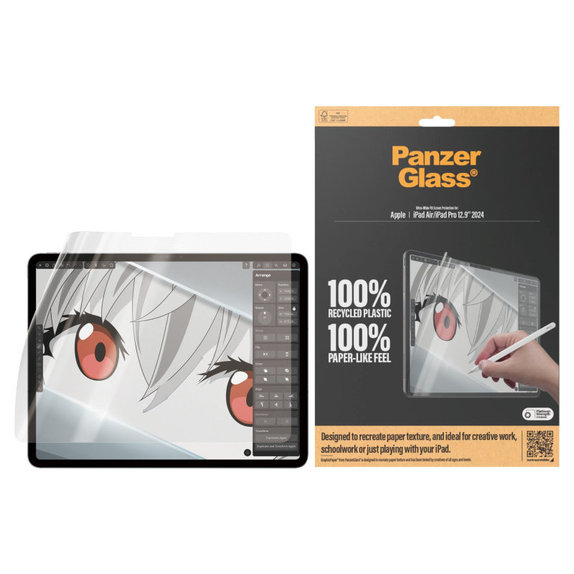Ochranná fólie GraphicPaper UWF pro iPad Air 13"/Pro 13", Čirá, PanzerGlass