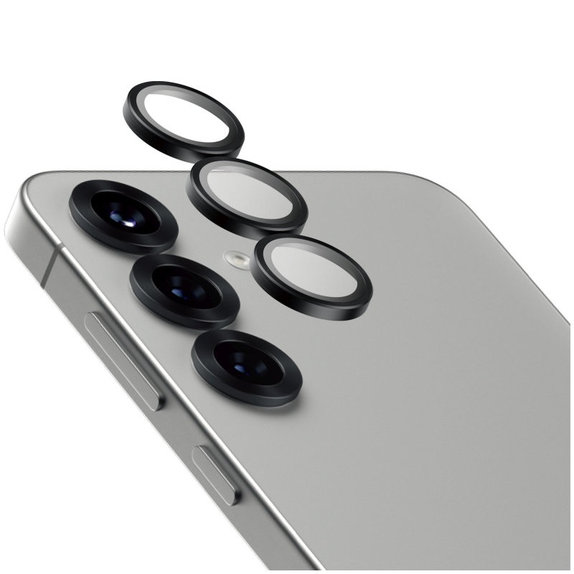 Ochranný kryt objektivu Hoops Ceramic pro Samsung S25+, Černá, PanzerGlass