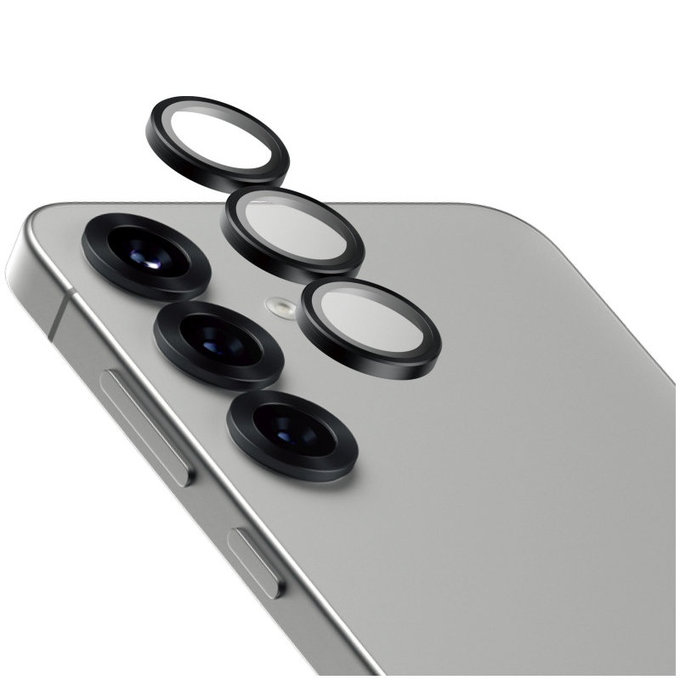Ochranný kryt objektivu Hoops Ceramic pro Samsung S25+, Černá, PanzerGlass