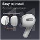 FixPremium - Vyměnitelné Gumičky pro AirPods Pro - Set 3ks (L, S, XS), bílá