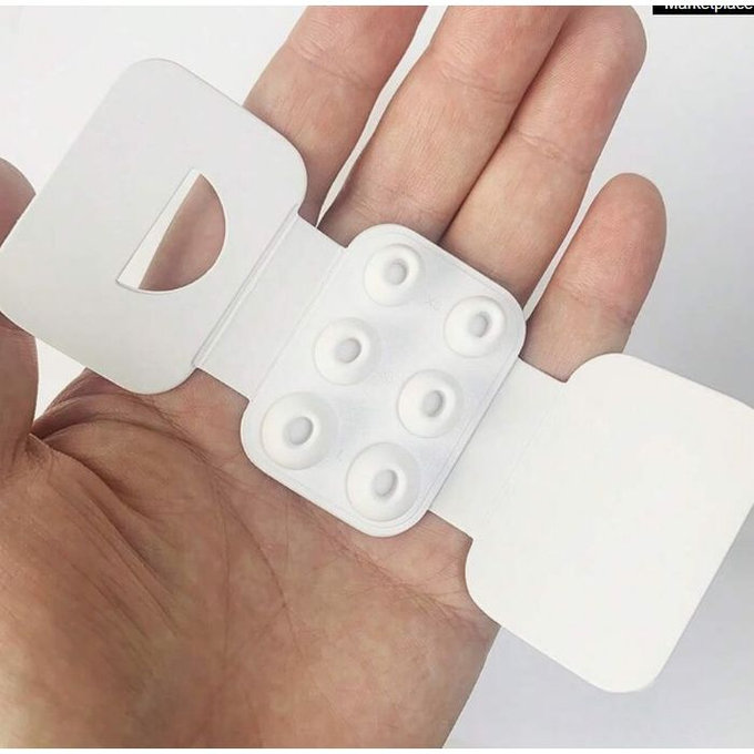 FixPremium - Vyměnitelné Gumičky pro AirPods Pro - Set 3ks (L, S, XS), bílá