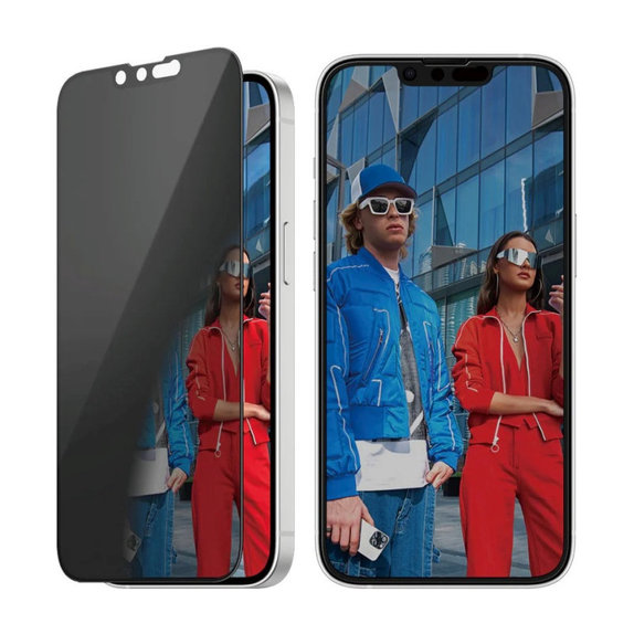 Tvrzené sklo UWF Privacy s aplikátorem pro iPhone 17e/16e/14/13/13 Pro, Černá, PanzerGlass