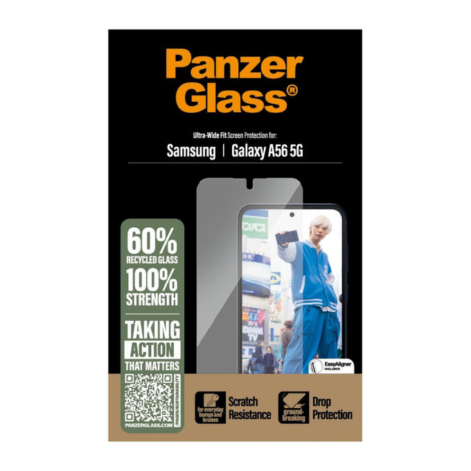 Tvrzené sklo UWF pro Samsung A56 5G, Transparentní, PanzerGlass
