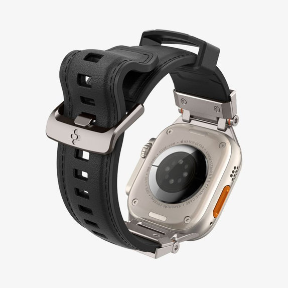 Spigen - Řemínek Durapro Armor PU pro Apple Watch (42, 44, 45, 49mm), černá