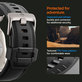 Spigen - Řemínek Durapro Armor PU pro Apple Watch (42, 44, 45, 49mm), černá