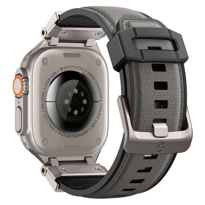 Spigen - Řemínek Durapro Armor pro Apple Watch (42, 44, 45, 49mm), šedá