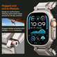 Spigen - Řemínek Durapro Armor pro Apple Watch (42, 44, 45, 49mm), šedá