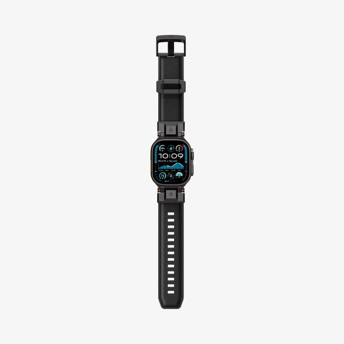 Spigen - Řemínek Durapro Armor pro Apple Watch (42, 44, 45, 49mm), Black Edition