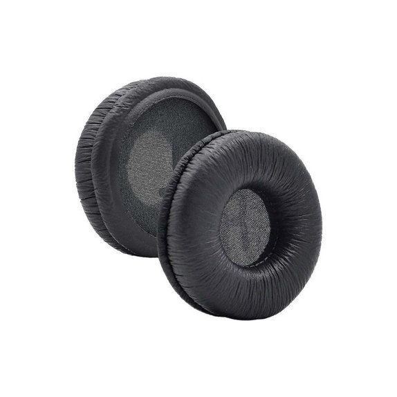 Náhradní Náušníky pro JBL Tune 450, Paměťová pěna + PU kůže, Černé, 1 pár