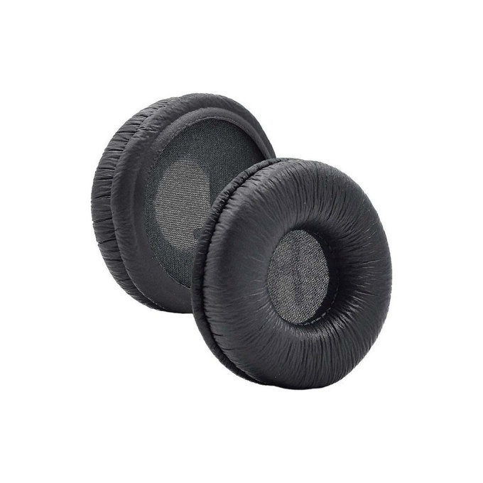 Náhradní Náušníky pro JBL Tune 450, Paměťová pěna + PU kůže, Černé, 1 pár