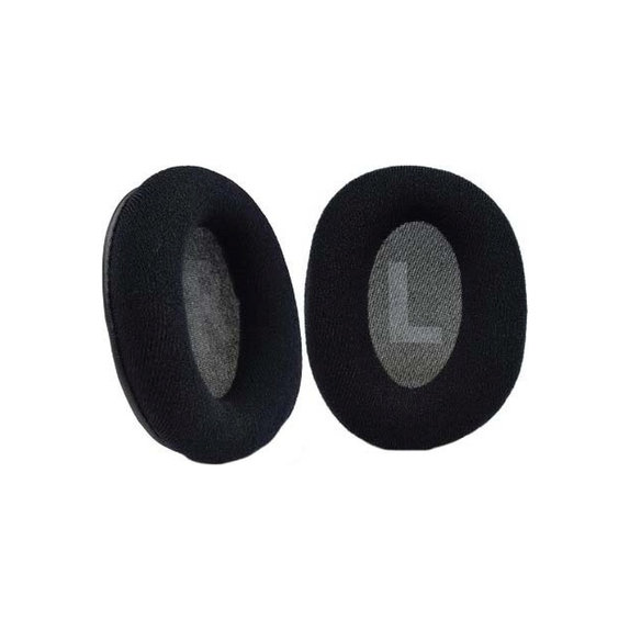 Náhradní Náušníky pro Logitech G Pro X, Látkové, Černé, Chladivý gel, 1 pár