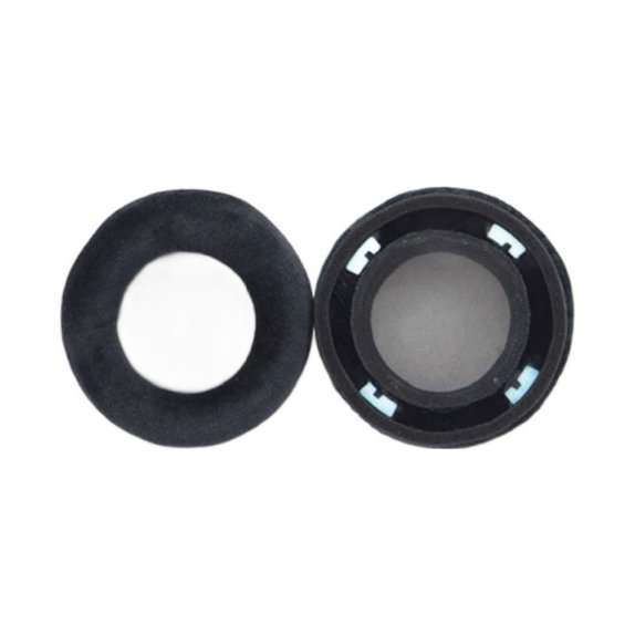 Náhradní Náušníky pro AKG K702, Paměťová pěna + Semiš, Černé, 1 pár