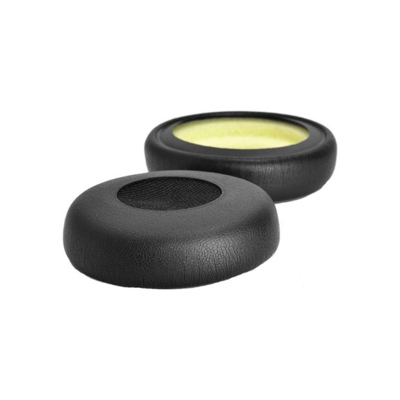 Náhradní Náušníky pro Jabra Evolve 20, 30, 40, PU kůže, Černé, 1 pár