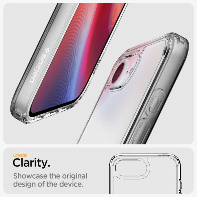 Spigen - Pouzdro Ultra Hybrid pro iPhone 16e, crystal clear