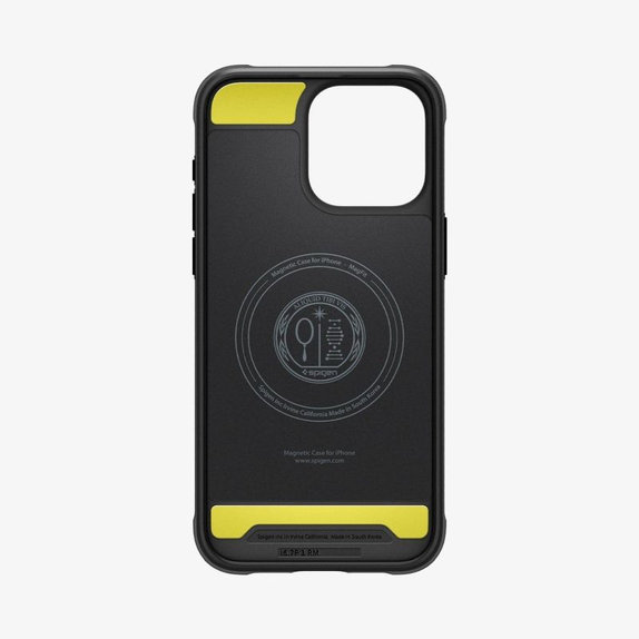 Spigen - Pouzdro Rugged Armor s MagSafe pro iPhone 15 Pro Max, Matte Black