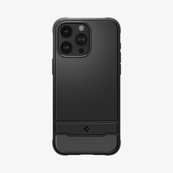 Spigen - Pouzdro Rugged Armor s MagSafe pro iPhone 15 Pro, Matte Black