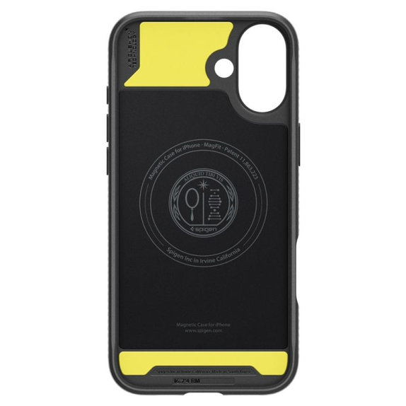 Spigen - Pouzdro Rugged Armor s MagSafe pro iPhone 16, Matte Black