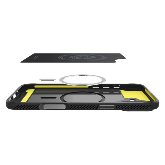 Spigen - Pouzdro Rugged Armor s MagSafe pro iPhone 16, Matte Black
