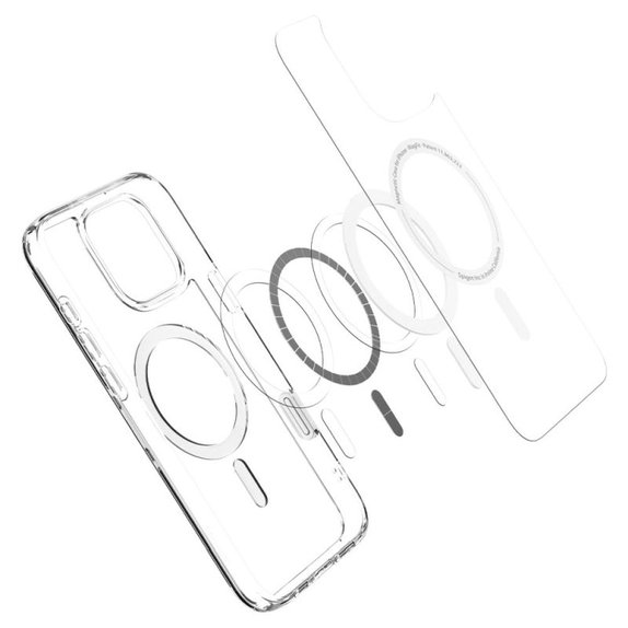 Spigen - Pouzdro Ultra Hybrid "T" s MagSafe pro iPhone 16 Pro Max, bílá