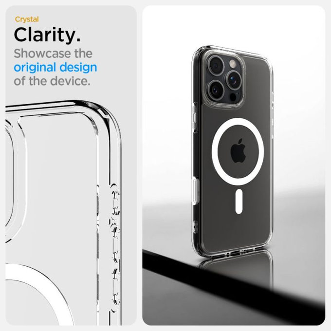 Spigen - Pouzdro Ultra Hybrid "T" s MagSafe pro iPhone 16 Pro Max, bílá