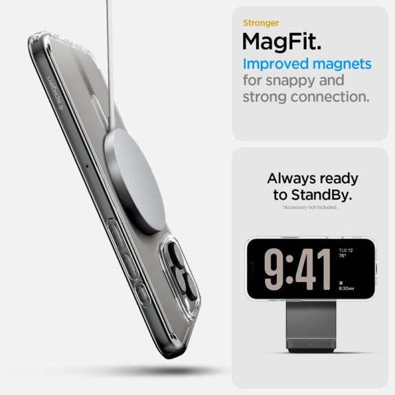 Spigen - Pouzdro Ultra Hybrid "T" s MagSafe pro iPhone 16 Pro Max, bílá