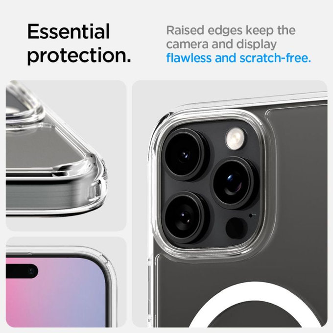 Spigen - Pouzdro Ultra Hybrid "T" s MagSafe pro iPhone 16 Pro Max, bílá