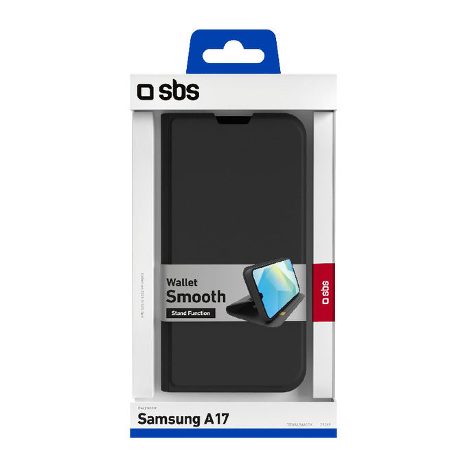 SBS - Pouzdro Book Wallet Smooth pre Samsung Galaxy A17 5G, černá