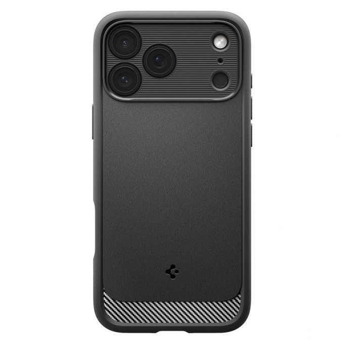 Spigen - Pouzdro Rugged Armor s MagSafe pro iPhone 17 Pro Max, Matte Black