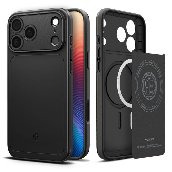 Spigen - Pouzdro Thin Fit s MagSafe pro iPhone 17 Pro Max, černá