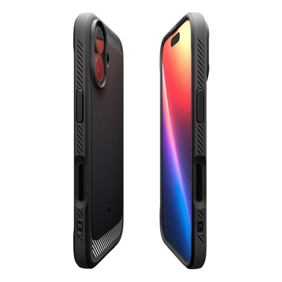 Spigen - Pouzdro Rugged Armor s MagSafe pro iPhone 17, Matte Black