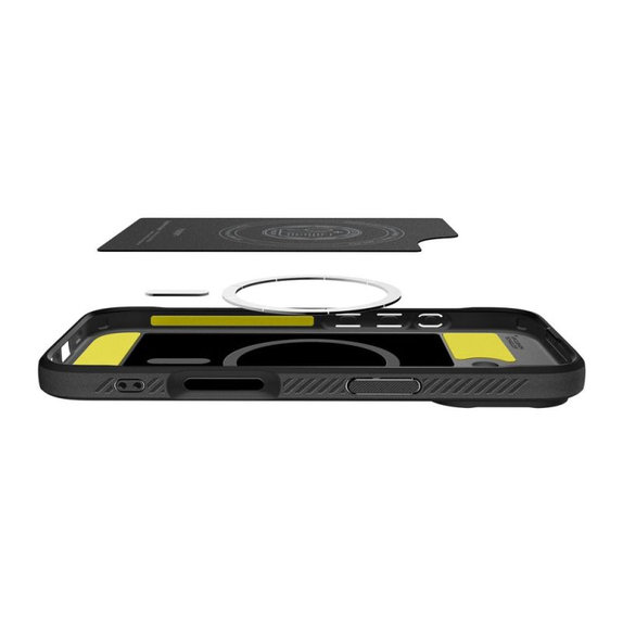 Spigen - Pouzdro Rugged Armor s MagSafe pro iPhone 17, Matte Black