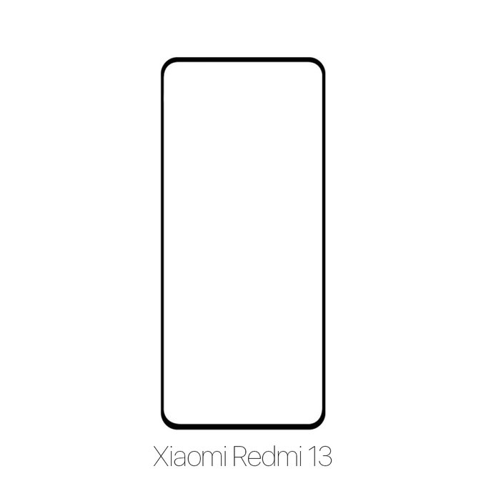 FixPremium FullCover Glass - Tvrzené sklo pro Xiaomi Redmi 13