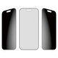 Tvrzené sklo UWF 2-Way Privacy s Fastfit pro iPhone 17/16 Pro, Černá, PanzerGlass