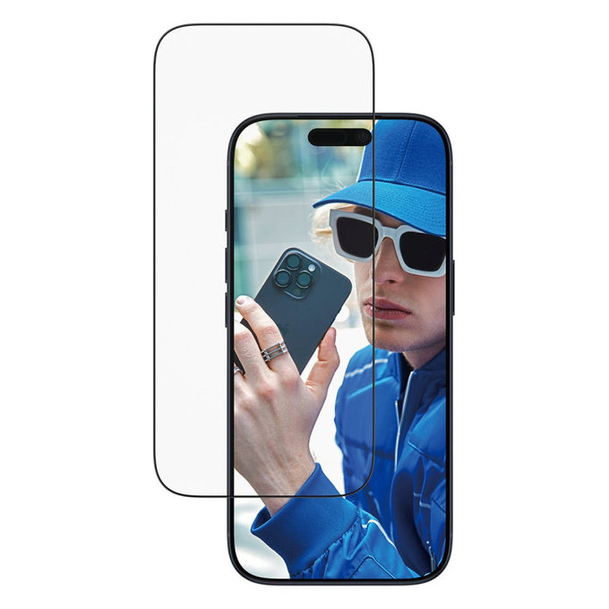 Tvrzené sklo UWF s aplikátorem pro iPhone 17 Pro, Černá, PanzerGlass