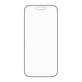 Tvrzené sklo UWF Stealth s Fastfit pro iPhone 17/16 Pro, Černá, PanzerGlass