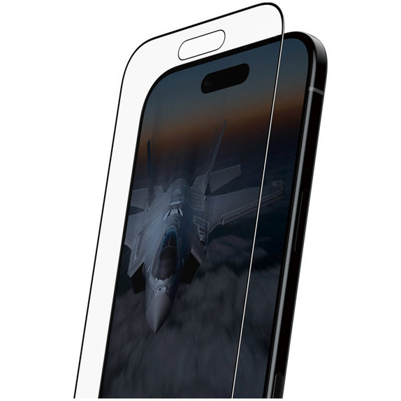 Tvrzené sklo UWF Stealth s Fastfit pro iPhone Air, Černá, PanzerGlass