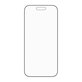 Tvrzené sklo UWF Stealth s Fastfit pro iPhone Air, Černá, PanzerGlass