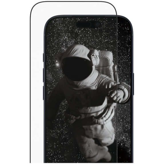 Tvrzené sklo UWF Ceramic II s aplikátorem pro iPhone 17 Pro, Černá, PanzerGlass