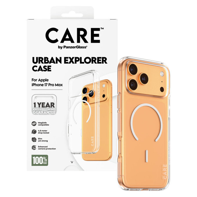 Pouzdro Urban Explorer s MagSafe pro iPhone 17 Pro Max, bílá, PanzerGlass