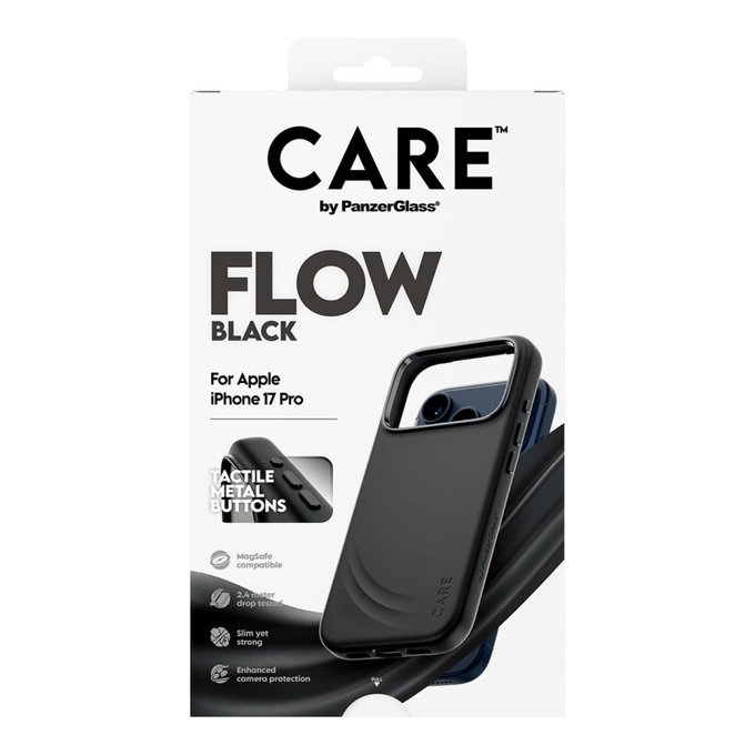 Pouzdro FLOW s MagSafe pro iPhone 17 Pro, Černá, CARE