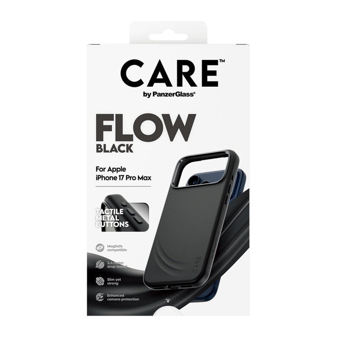 Pouzdro FLOW s MagSafe pro iPhone 17 Pro Max, černá, PanzerGlass